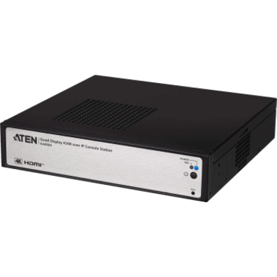 Estación de Consola KVM over IP | 4K Quad Display | Hasta 4 x 4096 x 2160 @ 60Hz | 2 x HDMI + 2 x DisplayPort | 2 x RJ-45 2.5G | SIERRA STORE