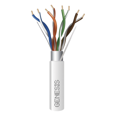 Cable Cat5e / 24 AWG / Blindado con Lámina y Drenaje / Plenum CMP / 305 m (1000 pies) / Blanco | SIERRA STORE