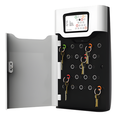 Gabinete Administrador de Llaves / RFID / 21 Llaveros / Pantalla Táctil / Código PIN / Carcasa Aluminio y ABS | SIERRA STORE