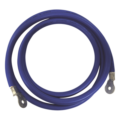 Cable Jumper para Baterías / 2.2 m (7.2 ft) / Calibre 2 AWG / Terminales de Ojo / Tornillo 6 mm / Azul | SIERRA STORE