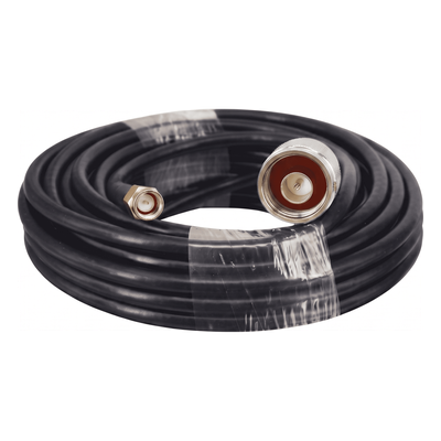 Cable Coaxial / Baja Pérdida / 15 m (49.2 ft) / Diámetro 5 mm / Impedancia 50 Ω / Apantallamiento >90 dB / 5-3000 MHz / Conectores N y | SIERRA STORE