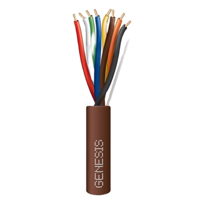 Cable Multipar CL2 / 8 Conductores 20 AWG / 38 m (124.67 ft) / Cobre Sólido / UL 1685 / Interior / Alarmas y Automatización | SIERRA STORE