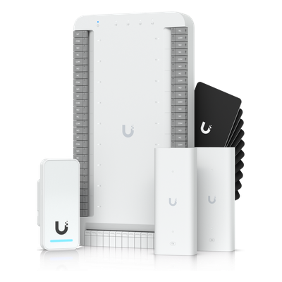 Kit de Control de Acceso para Elevador / Hasta 18 Pisos / PoE++ / 4 Puertos Gigabit / Hub + Lector G2 + 2 Extensores PoE / 10 Tarjetas | SIERRA STORE