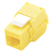 LINKEDPRO BY EPCOM LP-KJ-610-TTYE - Módulo Jack Keystone / Cat6 / Toolless / Terminación 180° / UTP / Amarillo | SIERRA STORE