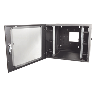 SIEMON WC3-P101-12 - Gabinete de Pared Estándar de 19in, Abatible, de 12 UR, 762 mm de Profundidad, Color Negro | SIERRA STORE