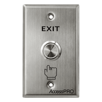 ACCESSPRO APB-87022D - Botón de Salida / Cabeza Plana / IP66 / Acero Inoxidable / Contacto NO/COM/NC / 24 VCC / 500,000 Ciclos | SIERRA STORE