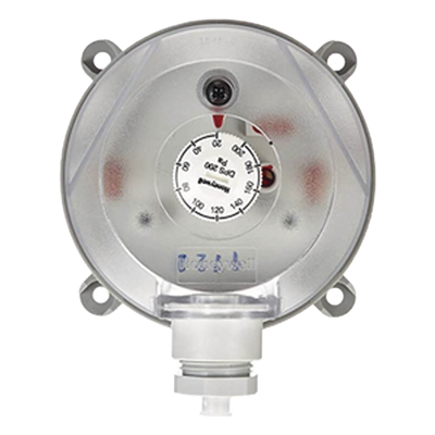 Presostato diferencial / Rango 40-400 Pa / Histéresis 20 Pa / IP54 / Montaje en ducto / HVAC | SIERRA STORE