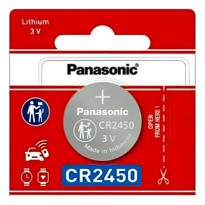 Batería de Litio Tipo Moneda / 3V / 620 mAh / CR2450 / 10 Años Vida Útil | SIERRA STORE