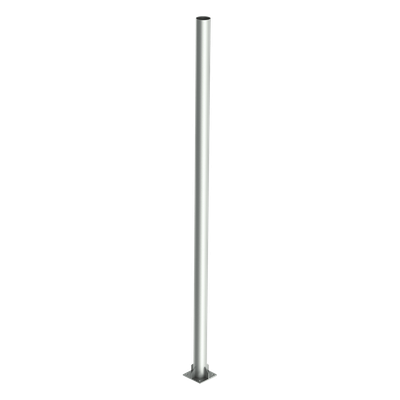 Poste de Acero Galvanizado / 1.5 m (4.9 ft) / Diámetro 3' Cédula 30 / Base 30x30 cm / Incluye Anclas | SIERRA STORE