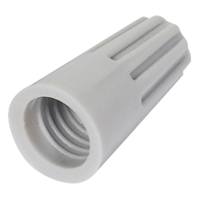 Capuchón de Cable Roscable / 18 AWG / Inserto Metálico / Paquete 25 piezas / Gris | SIERRA STORE