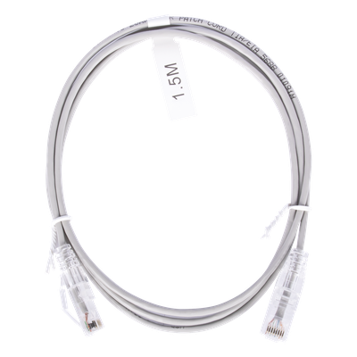 LINKEDPRO BY EPCOM LP-UT6-150-GY28 - Cable de Parcheo Slim UTP Cat6 / 1.5 m (4.92 ft) / 28 AWG / Gris / Diámetro Reducido | SIERRA STORE