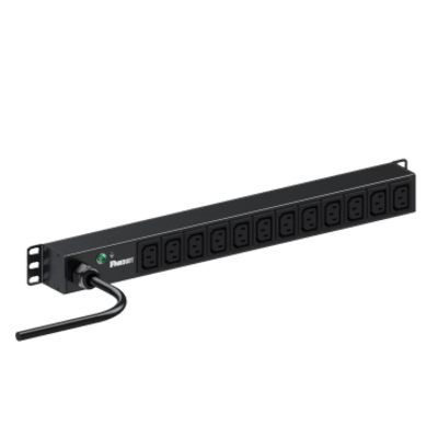 PANDUIT E12B46M - PDU ES2P Básico para Distribución de Energía, Enchufe de Entrada NEMA L6-20P, Con 12 Contactos C13, Instalación | SIERRA STORE