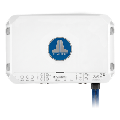 JL Audio MVi / Amplificador Marino 4 Canales / 400 Watts RMS / Clase D / DSP Integrado / MV400/4i | SIERRA STORE