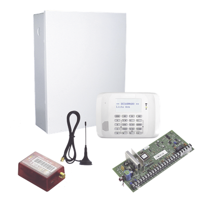 Kit panel VISTA-48 / 48 zonas (40 inalámbricas) / Teclado-receptor 6162RF / Comunicador celular MN01LTEM 4G/5G / 2 años de servicio | SIERRA STORE