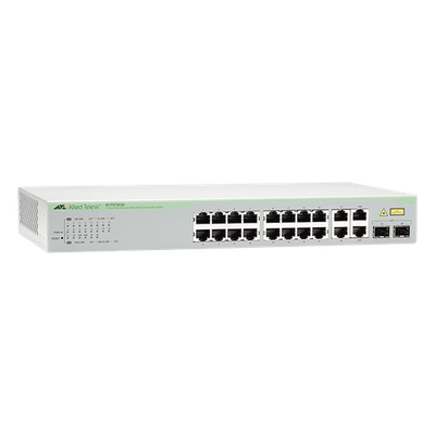 Switch WebSmart / 16 Puertos 10/100 Mbps / 2 Puertos Gigabit RJ45 / 2 SFP Combo / 11.2 Gbps / 1U Rack 19" | SIERRA STORE