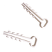 Clips Sujetadores de Plástico / 6 a 12 mm / 100 Piezas / Fijación en Pared / UTP, Coaxial y Eléctrico Ligero | SIERRA STORE
