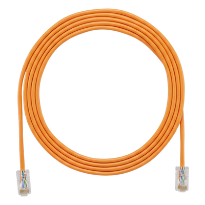 PANDUIT UTP28X20OR - Cable de Parcheo UTP / Cat6A / 500 MHz / 28AWG Diámetro Reducido 4.7 mm / CM/LSZH / PoE 802.3bt / 6.1 m (20 ft) / | SIERRA STORE