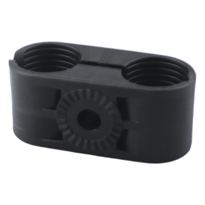 Sujetador Plástico para Cable Coaxial / Doble Fijación / 5/8" / Varilla Roscada 3/8" o M10 / ISO 9001:2015 y RoHS | SIERRA STORE