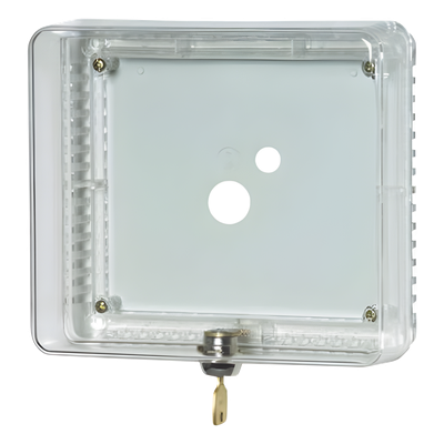 Guarda Antimanipulación para Termostato / Policarbonato Transparente / Montaje Vertical u Horizontal / Cerradura con Llave / Tamaño | SIERRA STORE