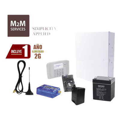 Kit de alarma VISTA-48LA / 8 zonas cableadas + 40 inalámbricas / comunicador 2G MINI012G / teclado 6160RF / batería y transformador / | SIERRA STORE