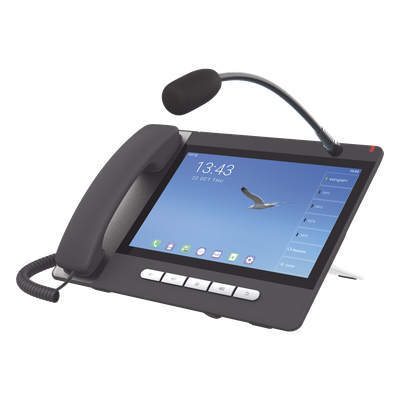 Teléfono IP  Android 9.0 Empresarial para 20 líneas SIP, pantalla táctil, Wi-Fi y Bluetooth, PoE, hasta 112 botones DSS, puertos | SIERRA STORE