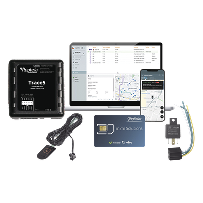 Kit de Localizador Vehicular / 2G y 4G LTE Cat M1 / GPS u-blox / Detección Jammer / Control de temperatura, combustible y puerta / | SIERRA STORE
