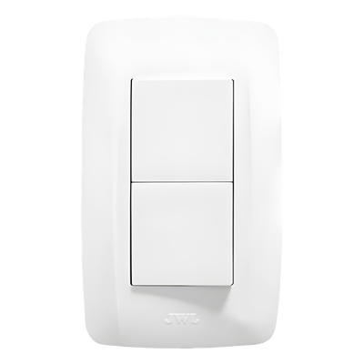Apagador Dúplex de 10 A/ 127 V CA ~ 60 Hz /  1 1/2 Módulos / Color Blanco. | SIERRA STORE