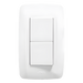 Apagador Dúplex de 10 A/ 127 V CA ~ 60 Hz /  1 1/2 Módulos / Color Blanco. | SIERRA STORE