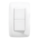 Apagador Dúplex de 10 A/ 127 V CA ~ 60 Hz /  1 1/2 Módulos / Color Blanco. | SIERRA STORE
