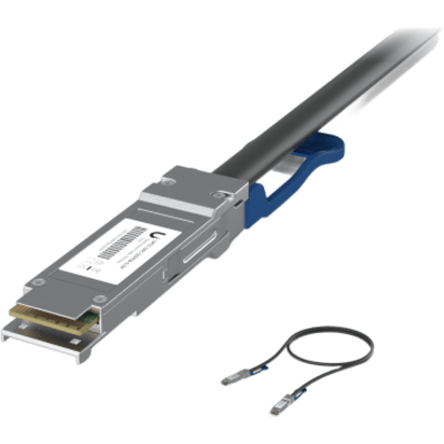 UBIQUITI UACC-DAC-QSFP28-0.5M - Cable de Conexión Directa DAC de 0.5 metros QSFP28 100/40 Gbps, Ideal para Switches UniFi | SIERRA STORE