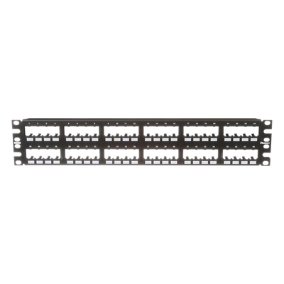 PANDUIT CPP48FMWBLY - Panel de Parcheo Modular / 48 Puertos / 2UR / Montaje al Ras / Sin Blindaje / 19' Rack | SIERRA STORE