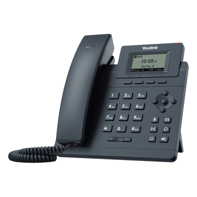 Teléfono IP Empresarial / Pantalla LCD 2.3" / 1 Cuenta VoIP / Dual Ethernet 10/100 Mbps / PoE / Conferencia 5 Participantes | SIERRA STORE