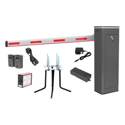 ACCESSPRO KIT-XBS-3L-LED - Kit de Barrera Vehicular Izquierda / Brazo Iluminado 5 m (16.4 ft) / Apertura 6 s / 150 Ciclos/h / Gabinete | SIERRA STORE