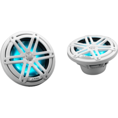Bocinas Náuticas / 7.7" / Coaxial / 70 W RMS / LED RGB / Rejilla Deportiva Blanca / 4 Ω / Respuesta 45 Hz-25 kHz / Polipropileno | SIERRA STORE