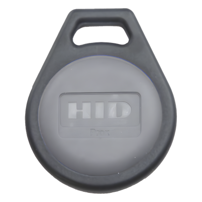 Llavero de Proximidad / 125 kHz / 31.75 x 39.4 mm / Formato Corporate 1000 y Elite / Negro con Gris | SIERRA STORE