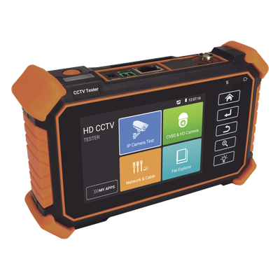 EPCOM MIPC450D - Probador de Video de Muñeca / Pantalla Táctil IPS 4" / 8K IP, TVI/CVI/AHD 8MP / PoE 48V 25.5W, DC12V 3A / RS485 / | SIERRA STORE