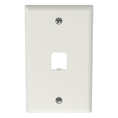 PANDUIT CFP1IW - Placa de Pared Vertical / 1 Puerto Mini-Com / Diseño Plano / 2.75 x 4.5 pulg. / Blanco Mate | SIERRA STORE