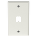 PANDUIT CFP1IW - Placa de Pared Vertical / 1 Puerto Mini-Com / Diseño Plano / 2.75 x 4.5 pulg. / Blanco Mate | SIERRA STORE