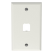 PANDUIT CFP1IW - Placa de Pared Vertical / 1 Puerto Mini-Com / Diseño Plano / 2.75 x 4.5 pulg. / Blanco Mate | SIERRA STORE