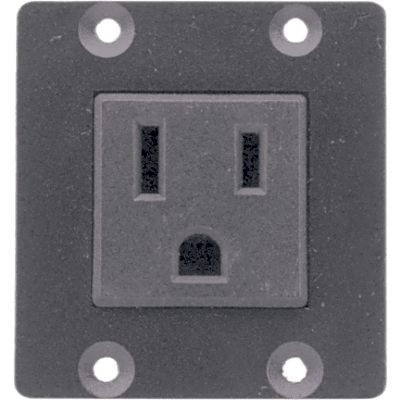 Módulo de Alimentación Eléctrica TBUS | Toma US 100-120V AC 5A | Doble Insert | Certificación UL | Compatible UTBUS | SIERRA STORE