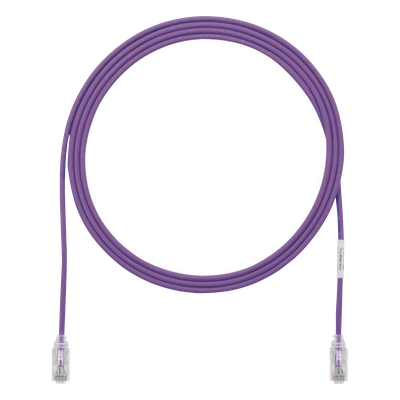 PANDUIT UTP28SP7VL - Cable de Parcheo Cat6 / UTP 28AWG / 250 MHz / 7 Pies / 2.13 Metros / LSZH-CM / Violeta | SIERRA STORE