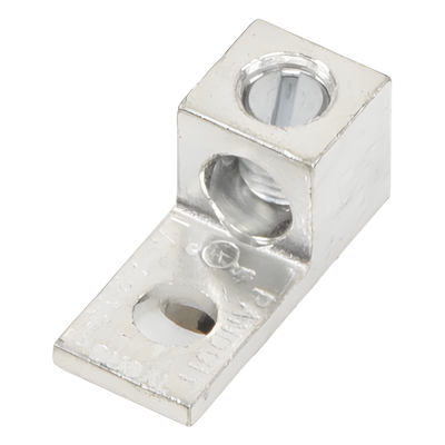 PANDUIT LAMA2-14-QY - Conector Mecánico de Aluminio, de Un Orificio y Un Barril, para Cable de 14 a 2 AWG. 1 Pieza | SIERRA STORE
