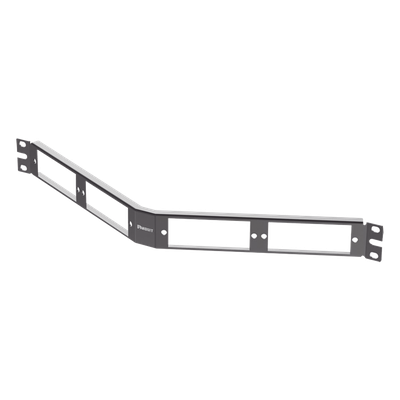 PANDUIT CFAPPBL1A - Patch Panel de Fibra Óptica, Para 4 Placas Acopladras FAP o FMP, Angulado, Color Negro, 1UR | SIERRA STORE