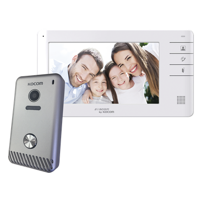 Kit de Videoportero / Monitor 7" Color / 2 Frentes de Calle / 4 Monitores Simultáneos / 0.1 Lux | SIERRA STORE