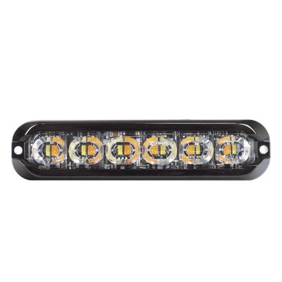 Luz LED de Advertencia Direccional / 12 LED Duales / Montaje Curvo 120° / IP69K e IP67 / 69 Patrones de Destello / Alimentación 12-24V | SIERRA STORE