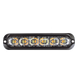 Luz LED de Advertencia Direccional / 12 LED Duales / Montaje Curvo 120° / IP69K e IP67 / 69 Patrones de Destello / Alimentación 12-24V | SIERRA STORE