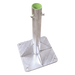 Base para Mástil / 30 x 30 cm / Tubo 50 cm (19.7 in) / Galvanizado en Caliente / Tornillos Opresores 3/8'' / Mástiles 1'' a 2'' | SIERRA STORE