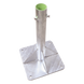 Base para Mástil / 30 x 30 cm / Tubo 50 cm (19.7 in) / Galvanizado en Caliente / Tornillos Opresores 3/8'' / Mástiles 1'' a 2'' | SIERRA STORE