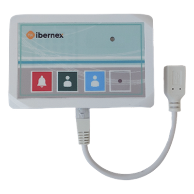 Terminal de Cama Inalámbrico / IP54 / ABS Antibacteriano / RF 433MHz / POCSAG / 400 m (1,312 pies) Alcance / Alimentación 2xAAA | SIERRA STORE
