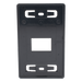 SIEMON MX-FP-S-02-01 - Placa de Pared Modular / 2 Salidas / Compatible Z-MAX Blindados / Montaje Frontal-Trasero / Color Negro | SIERRA STORE